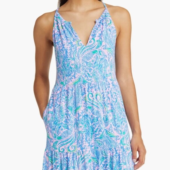 EUC Lilly Pulitzer Maribella Tiered Maxi Dress